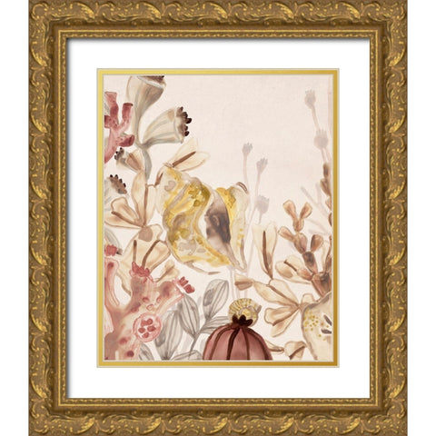 Ocean Nostalgia II Gold Ornate Wood Framed Art Print with Double Matting by Vess, June Erica
