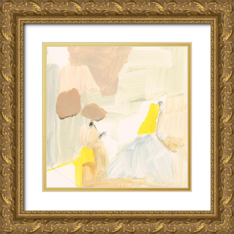 Soft and Subtle I Gold Ornate Wood Framed Art Print with Double Matting by Barnes, Victoria