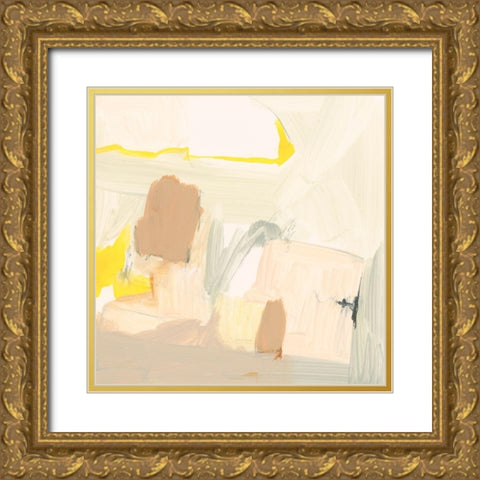 Soft and Subtle II Gold Ornate Wood Framed Art Print with Double Matting by Barnes, Victoria