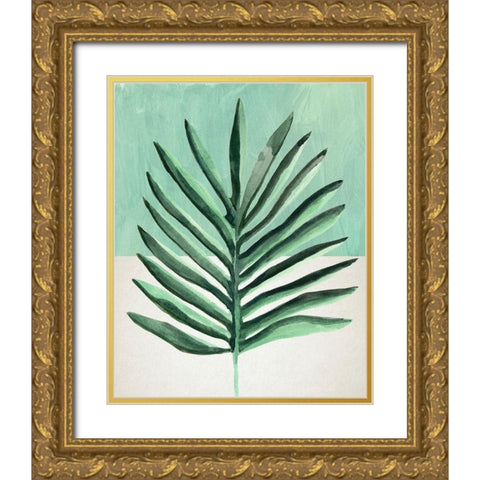 Verging Palm I Gold Ornate Wood Framed Art Print with Double Matting by Warren, Annie