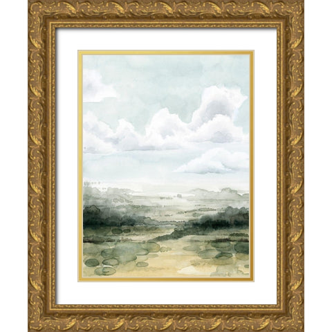 Valley Highlights I Gold Ornate Wood Framed Art Print with Double Matting by Popp, Grace