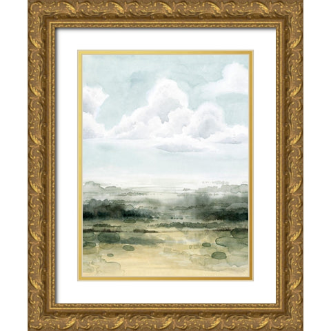 Valley Highlights II Gold Ornate Wood Framed Art Print with Double Matting by Popp, Grace