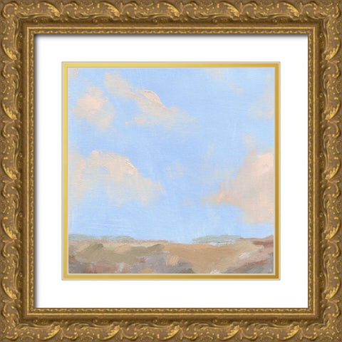Sandy Overlook I Gold Ornate Wood Framed Art Print with Double Matting by Green, Jacob