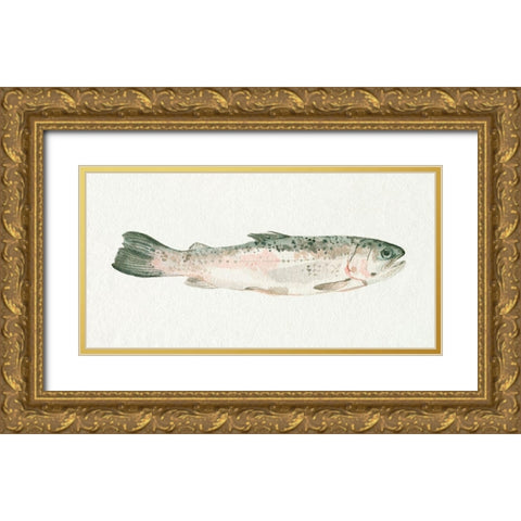 Fresh Catch I Gold Ornate Wood Framed Art Print with Double Matting by Caroline, Emma