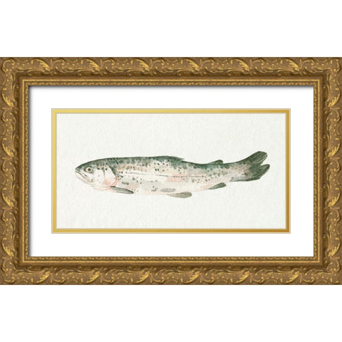 Fresh Catch II Gold Ornate Wood Framed Art Print with Double Matting by Caroline, Emma