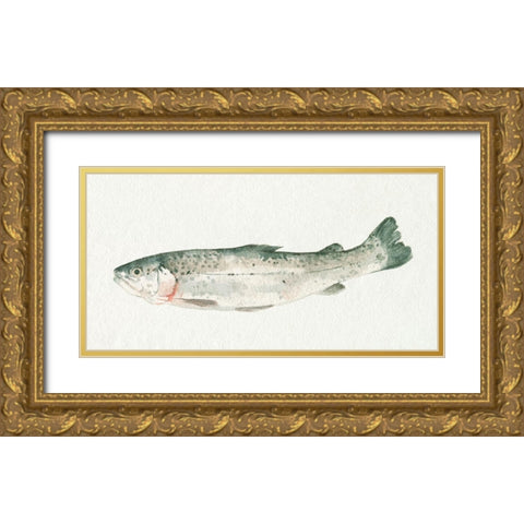 Fresh Catch IV Gold Ornate Wood Framed Art Print with Double Matting by Caroline, Emma