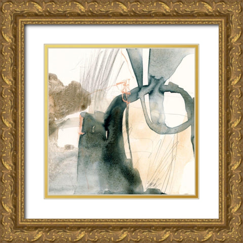 Silt Spray II Gold Ornate Wood Framed Art Print with Double Matting by Barnes, Victoria