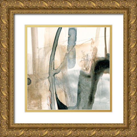 Silt Spray III Gold Ornate Wood Framed Art Print with Double Matting by Barnes, Victoria