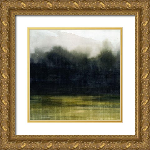 Mossy Treeline II Gold Ornate Wood Framed Art Print with Double Matting by Popp, Grace