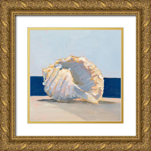 Shell By the Shore II Gold Ornate Wood Framed Art Print with Double Matting by Harper, Ethan