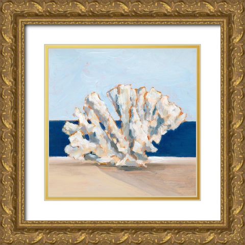 Coral By the Shore I Gold Ornate Wood Framed Art Print with Double Matting by Harper, Ethan