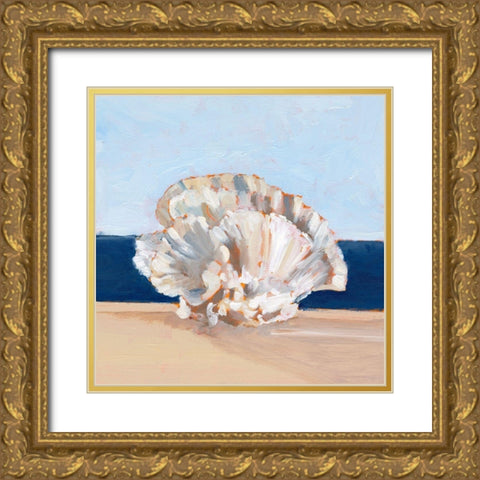 Coral By the Shore III Gold Ornate Wood Framed Art Print with Double Matting by Harper, Ethan