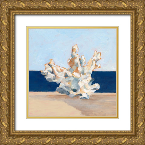 Coral By the Shore IV Gold Ornate Wood Framed Art Print with Double Matting by Harper, Ethan