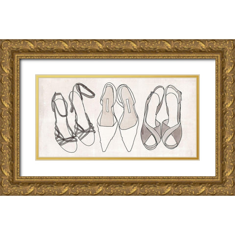 Heels for Days I Gold Ornate Wood Framed Art Print with Double Matting by Warren, Annie