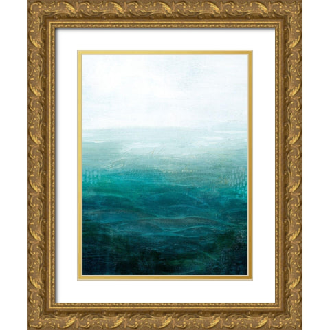 Drifting Sea I Gold Ornate Wood Framed Art Print with Double Matting by Popp, Grace