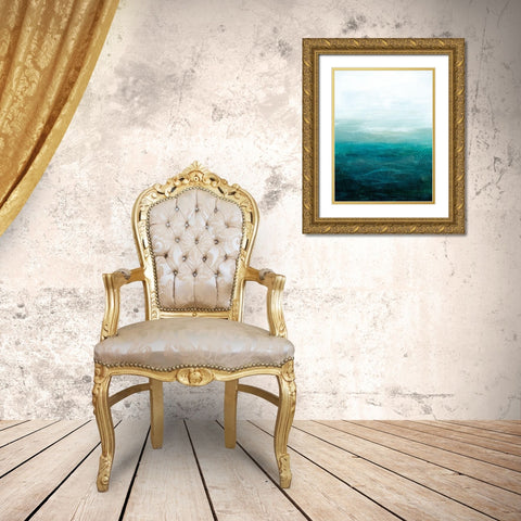 Drifting Sea II Gold Ornate Wood Framed Art Print with Double Matting by Popp, Grace