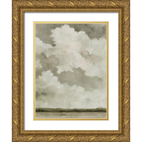 Big Dark Sky II Gold Ornate Wood Framed Art Print with Double Matting by Caroline, Emma
