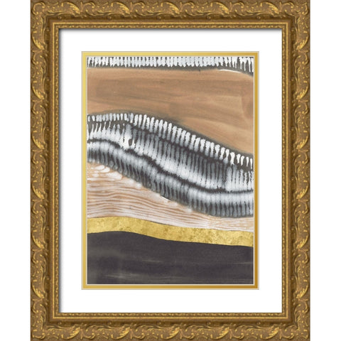 Metronome II Gold Ornate Wood Framed Art Print with Double Matting by Lam, Vanna