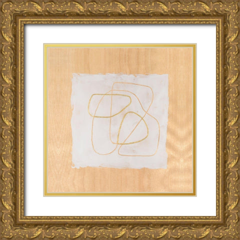 Golden Axis I Gold Ornate Wood Framed Art Print with Double Matting by Lam, Vanna