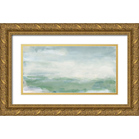 Coastal I Gold Ornate Wood Framed Art Print with Double Matting by Long, Christina