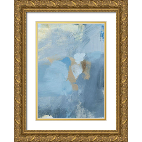 Mist I Gold Ornate Wood Framed Art Print with Double Matting by Long, Christina