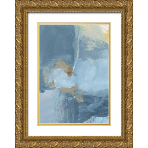 Mist II Gold Ornate Wood Framed Art Print with Double Matting by Long, Christina