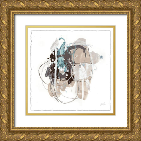 Tranquil Marks IV Gold Ornate Wood Framed Art Print with Double Matting by Vess, June Erica