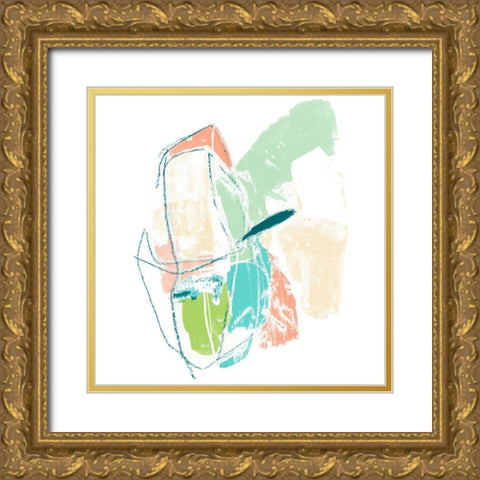 Chromatic Intent VII Gold Ornate Wood Framed Art Print with Double Matting by Vess, June Erica