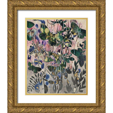 Celestial Butterflies III Gold Ornate Wood Framed Art Print with Double Matting by Arbel, Lori