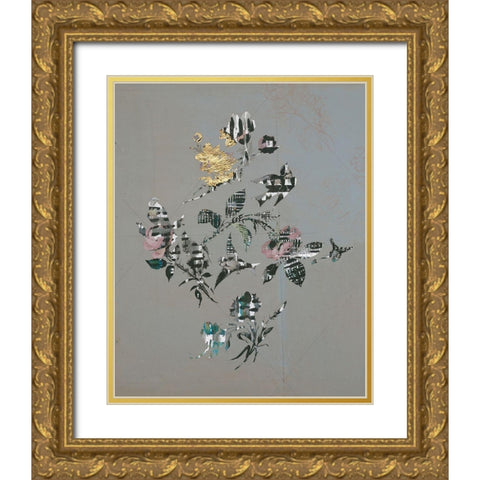 19th Century Design And Birds I Gold Ornate Wood Framed Art Print with Double Matting by Arbel, Lori