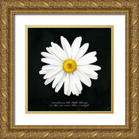 Delicate Daisy I Gold Ornate Wood Framed Art Print with Double Matting by Popp, Grace