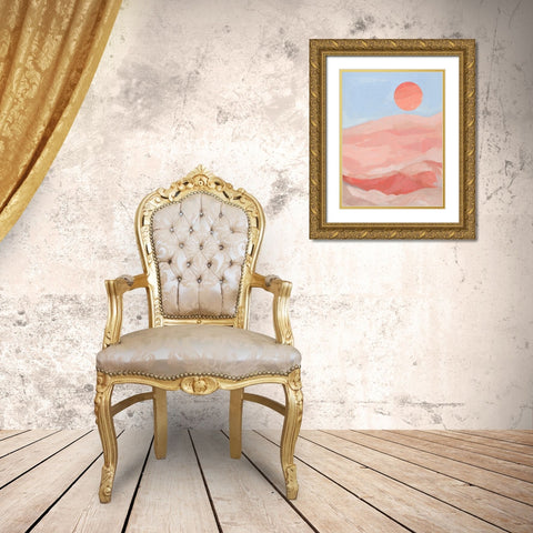 Summer Sun I Gold Ornate Wood Framed Art Print with Double Matting by Green, Jacob