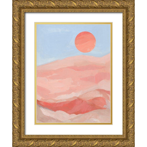 Summer Sun I Gold Ornate Wood Framed Art Print with Double Matting by Green, Jacob