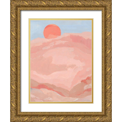 Summer Sun II Gold Ornate Wood Framed Art Print with Double Matting by Green, Jacob
