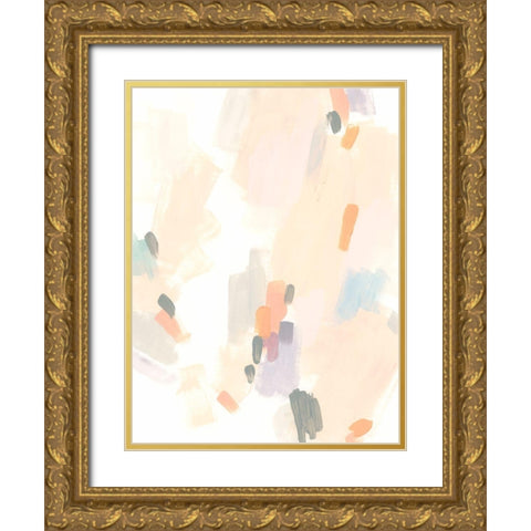 Cascade Rhythm I Gold Ornate Wood Framed Art Print with Double Matting by Vess, June Erica