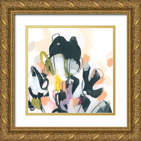 Garden Extraction IV Gold Ornate Wood Framed Art Print with Double Matting by Vess, June Erica