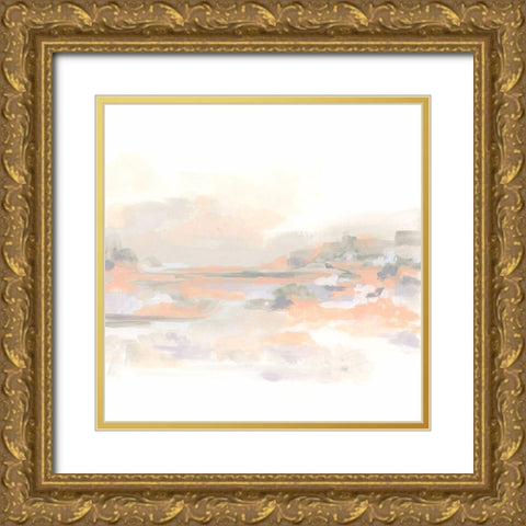 Blush Vista II Gold Ornate Wood Framed Art Print with Double Matting by Vess, June Erica