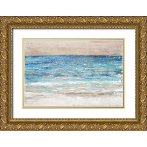 Choppy Water II Gold Ornate Wood Framed Art Print with Double Matting by OToole, Tim