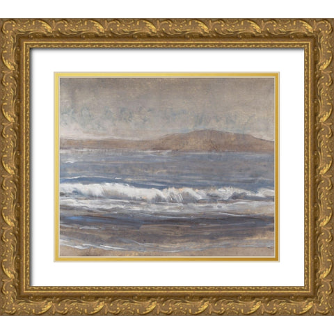 Sandy Beach II Gold Ornate Wood Framed Art Print with Double Matting by OToole, Tim