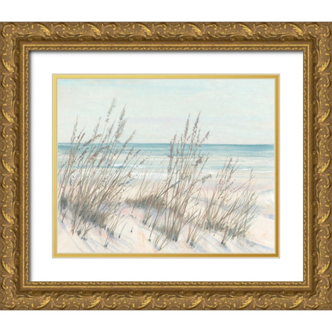 Beach Grass I Gold Ornate Wood Framed Art Print with Double Matting by OToole, Tim