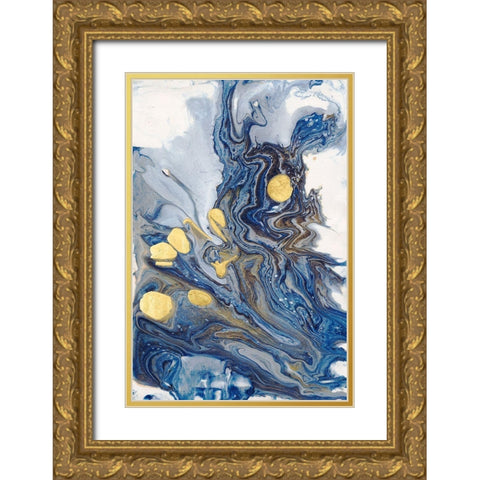 Awaken Heart I Gold Ornate Wood Framed Art Print with Double Matting by Bramma, Lila