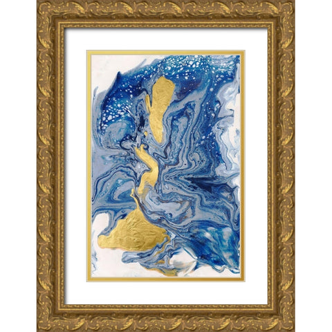 Awaken Heart II Gold Ornate Wood Framed Art Print with Double Matting by Bramma, Lila