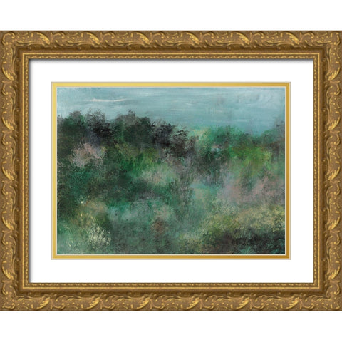 Waking I Gold Ornate Wood Framed Art Print with Double Matting by Bramma, Lila