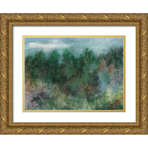 Waking II Gold Ornate Wood Framed Art Print with Double Matting by Bramma, Lila