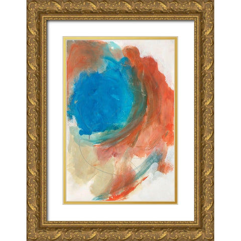 Fire and Water II Gold Ornate Wood Framed Art Print with Double Matting by Bramma, Lila