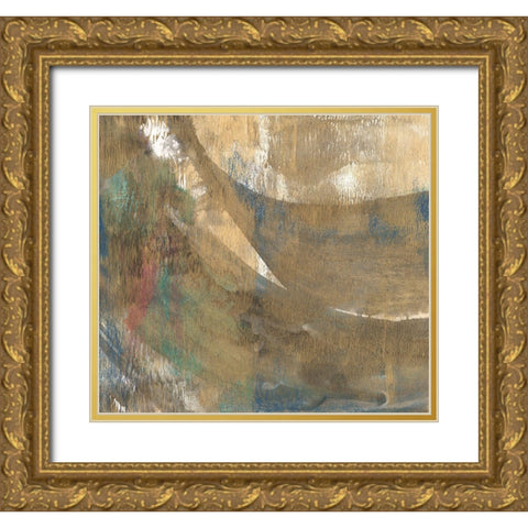 Sheer Gold II Gold Ornate Wood Framed Art Print with Double Matting by Bramma, Lila