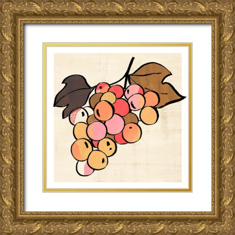 Fruit Cuts III Gold Ornate Wood Framed Art Print with Double Matting by Warren, Annie