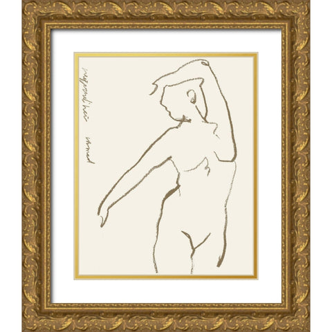 Toi et Moi III Gold Ornate Wood Framed Art Print with Double Matting by Wang, Melissa