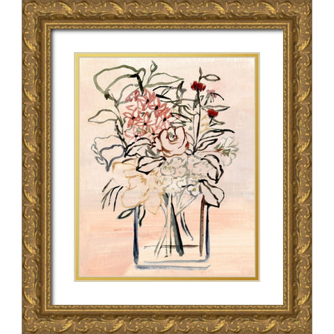 Tangled Beauty II Gold Ornate Wood Framed Art Print with Double Matting by Warren, Annie