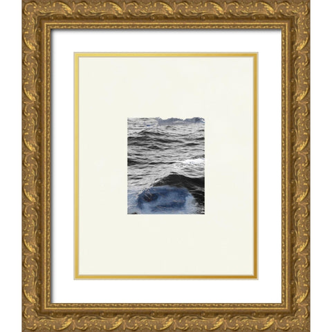 The Calm Cove I Gold Ornate Wood Framed Art Print with Double Matting by Wang, Melissa